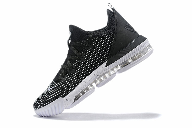 Real Nike LeBron 16 Low Black Grey - Click Image to Close